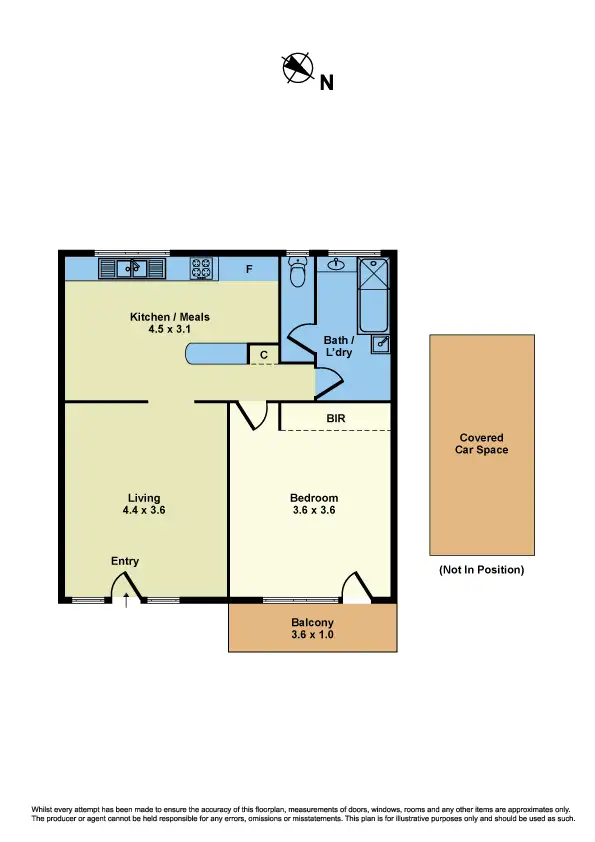 Floorplan of Homely apartment listing, 16/99 Verdon Street, Williamstown VIC 3016