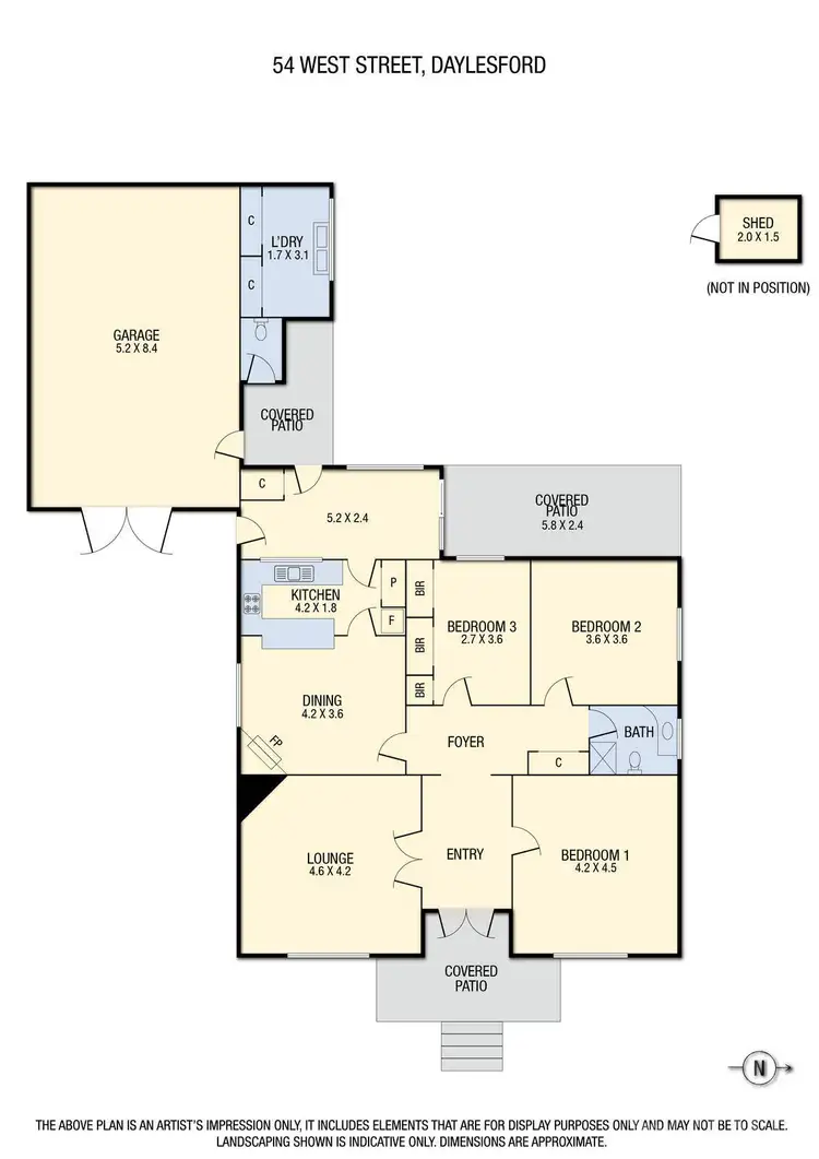 Floorplan of Homely house listing, 54 West Street, Daylesford VIC 3460