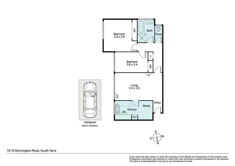 Floorplan of Homely apartment listing, 10/16 Kensington Road, South Yarra VIC 3141