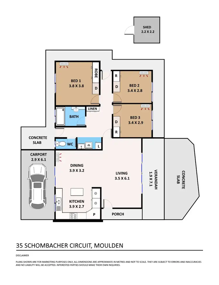 Floorplan of Homely house listing, 35 Schombacher Circuit, Moulden NT 830