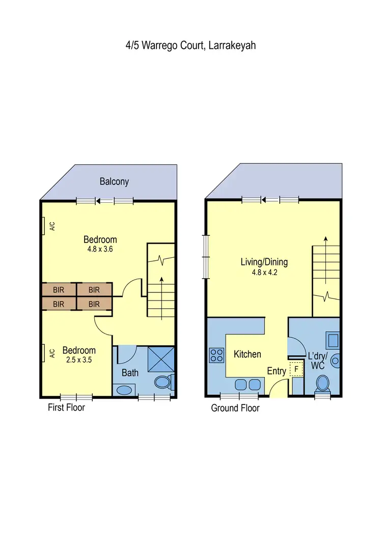 Floorplan of Homely unit listing, 4/5 Warrego Court, Larrakeyah NT 820