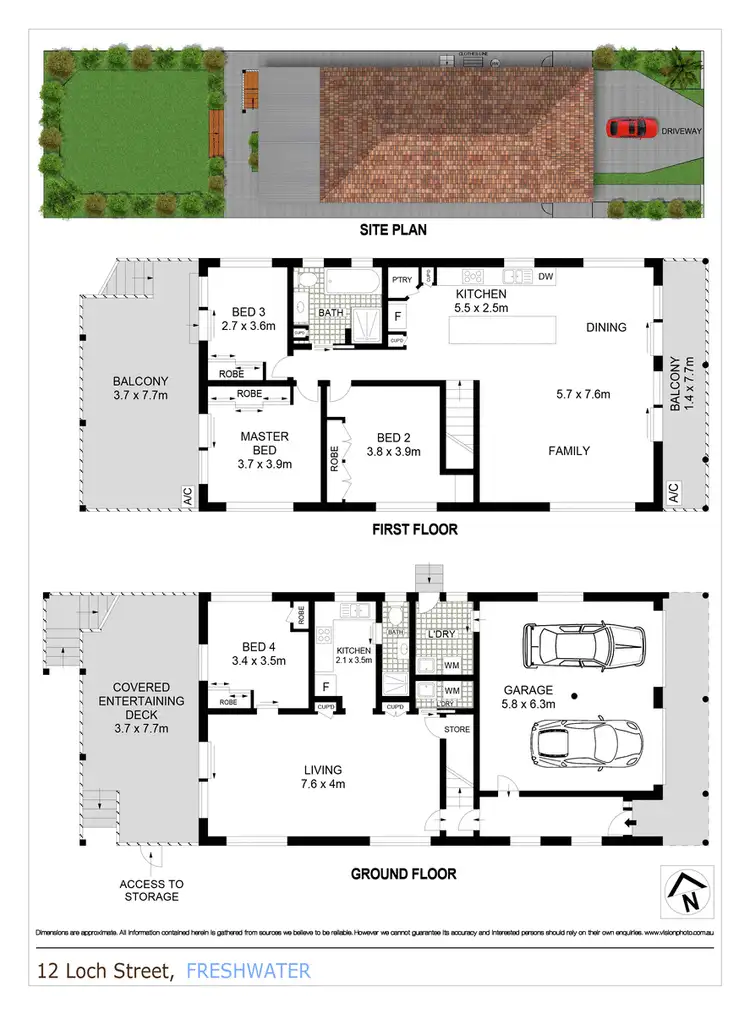Floorplan of Homely house listing, 12 Loch Street, Freshwater NSW 2096