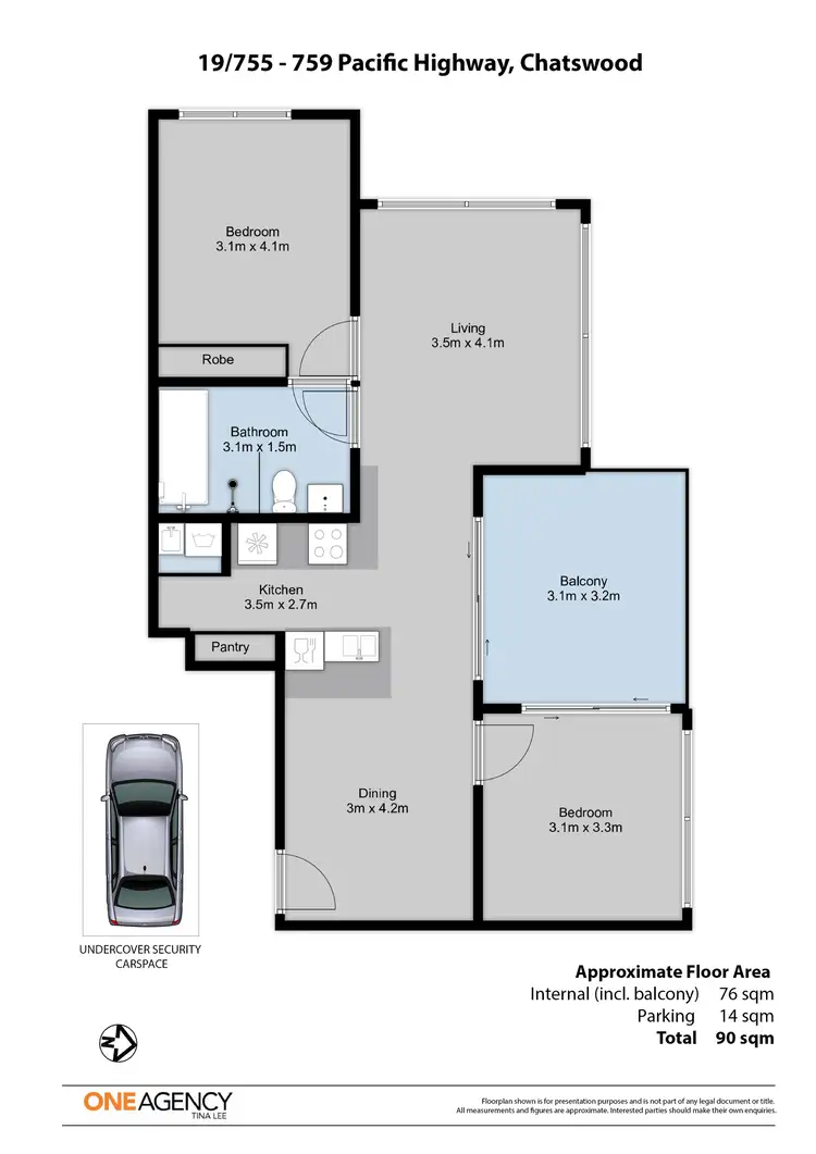 Floorplan of Homely apartment listing, 19/755-759 Pacific Highway, Chatswood NSW 2067