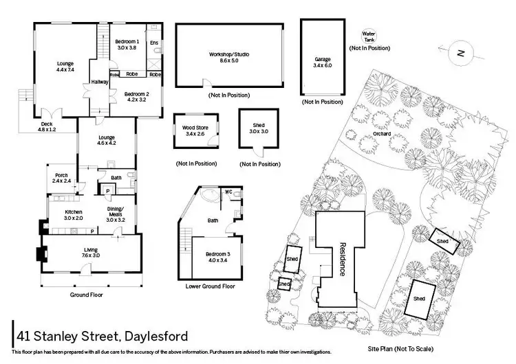 Floorplan of Homely house listing, 41 Stanley Street, Daylesford VIC 3460