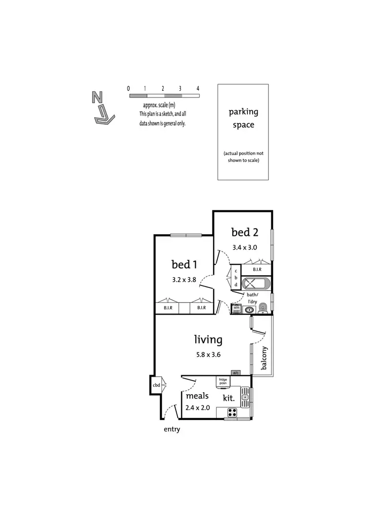 Floorplan of Homely unit listing, 43/202 Wattletree Road, Malvern VIC 3144