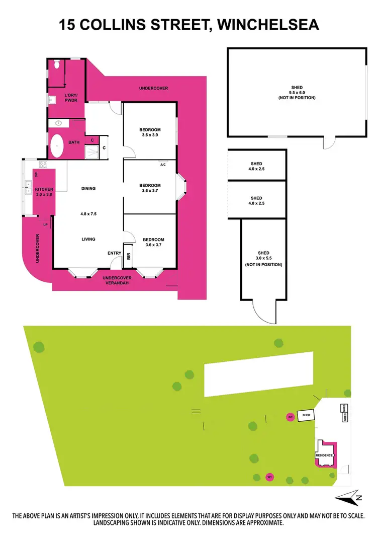 Floorplan of Homely house listing, 15 Collins Street, Winchelsea VIC 3241