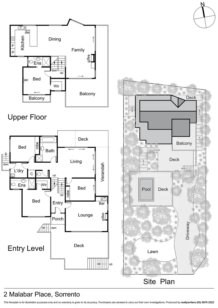 Floorplan of Homely house listing, 2 Malabar Place, Sorrento VIC 3943