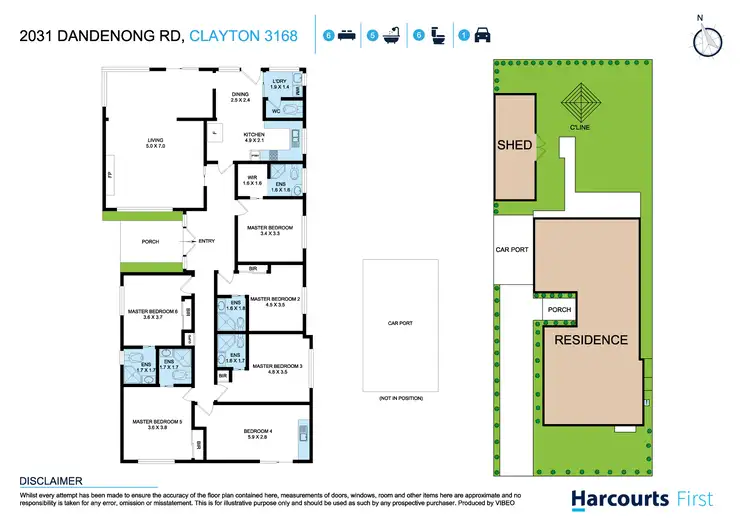 Floorplan of Homely house listing, 2031 Dandenong Road, Clayton VIC 3168