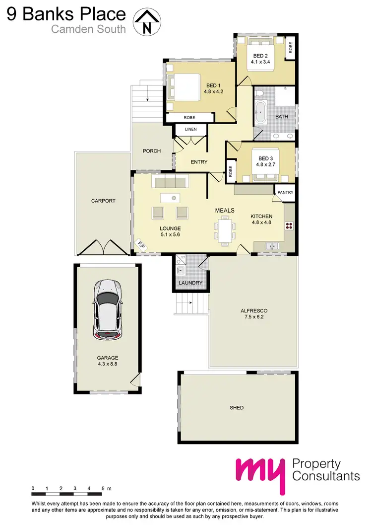 Floorplan of Homely house listing, 9 Banks Place, Camden South NSW 2570