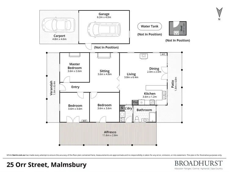 Floorplan of Homely house listing, 25 Orr Street, Malmsbury VIC 3446