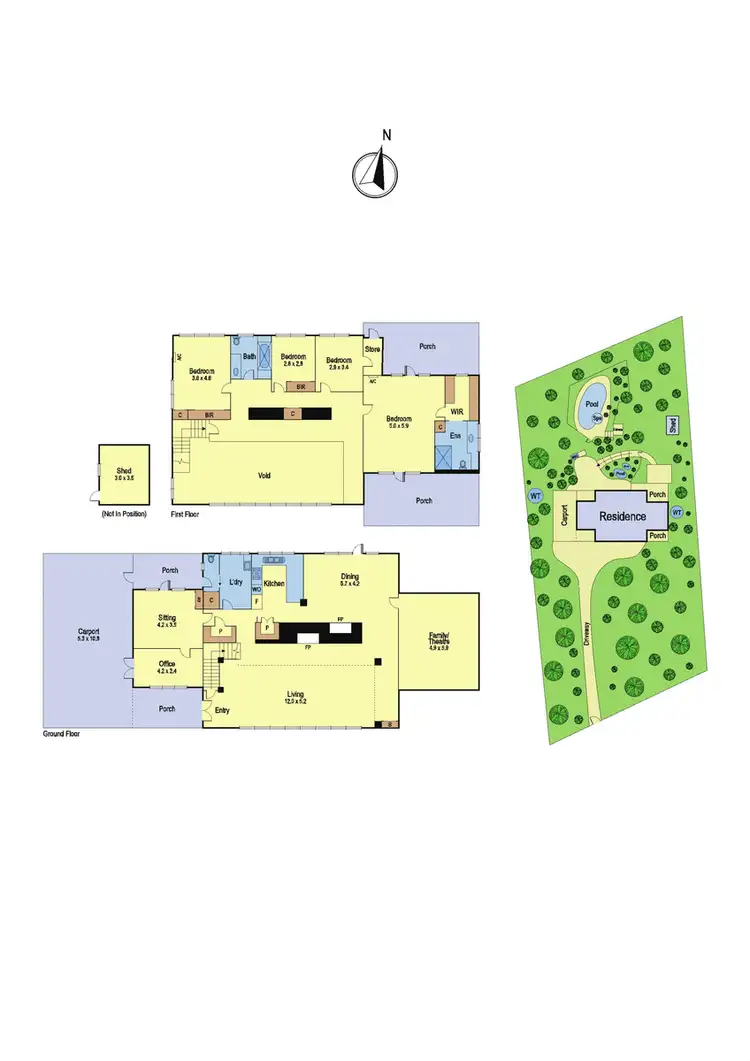 Floorplan of Homely house listing, 9 Banoon Road, Eltham VIC 3095