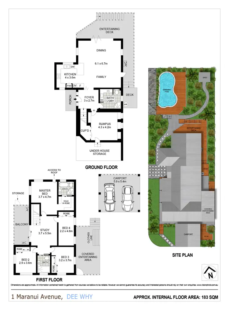 Floorplan of Homely house listing, 1 Maranui Avenue, Dee Why NSW 2099