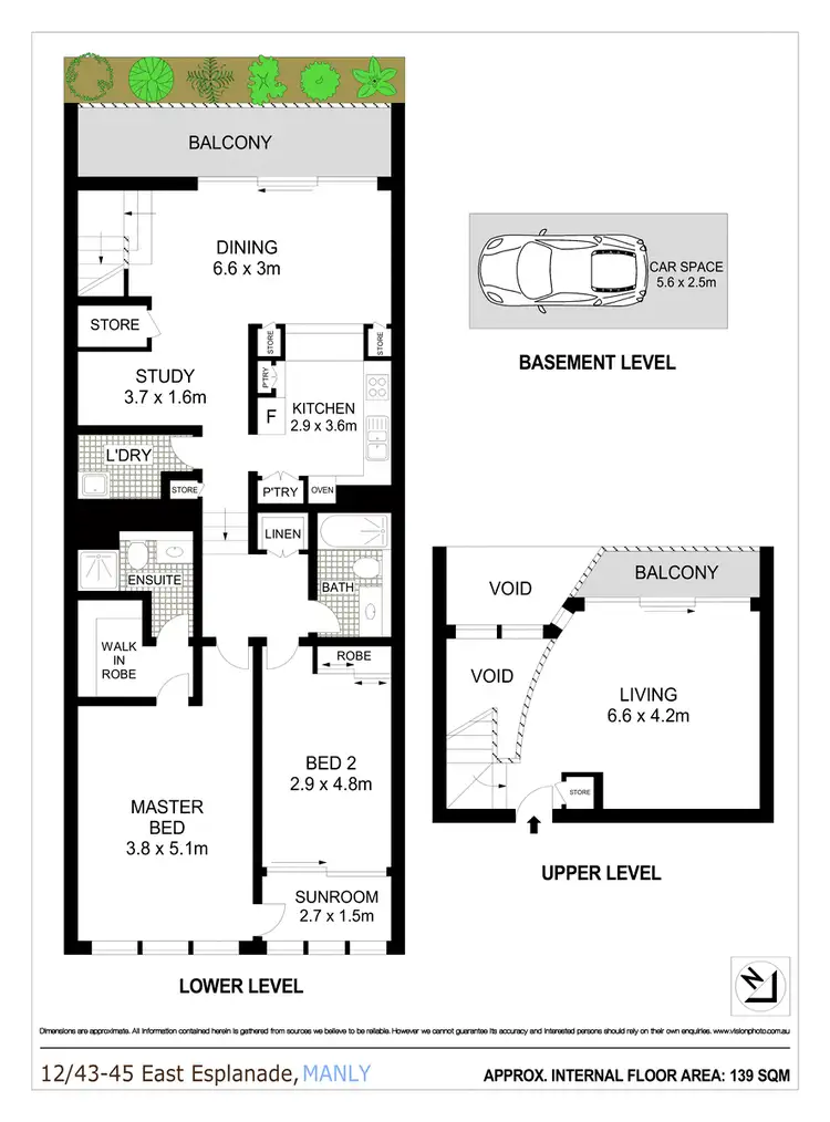 Floorplan of Homely apartment listing, 12/43-45 East Esplanade, Manly NSW 2095
