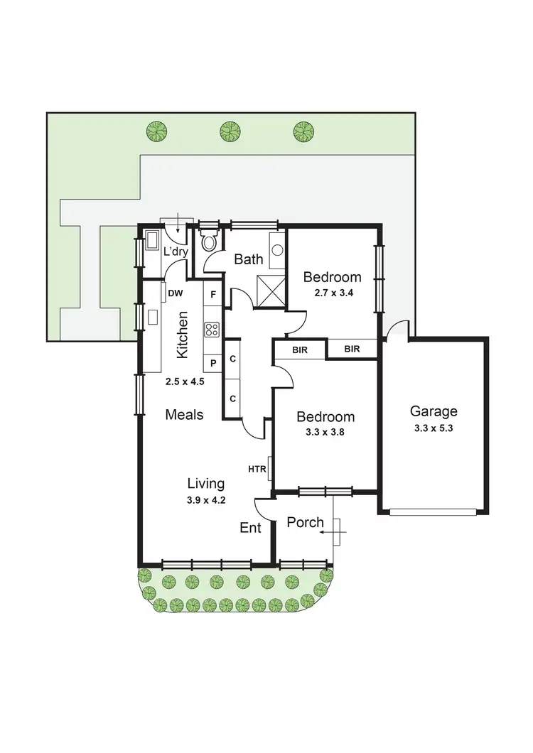 Floorplan of Homely unit listing, 3/16 Rigby Avenue, Carnegie VIC 3163