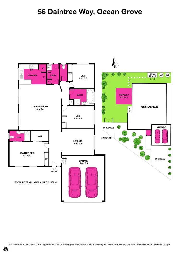 Floorplan of Homely house listing, 56 Daintree Way, Ocean Grove VIC 3226