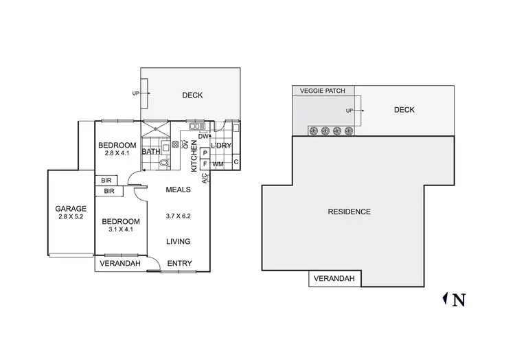 Floorplan of Homely unit listing, 3/94 Albert Street, Mordialloc VIC 3195