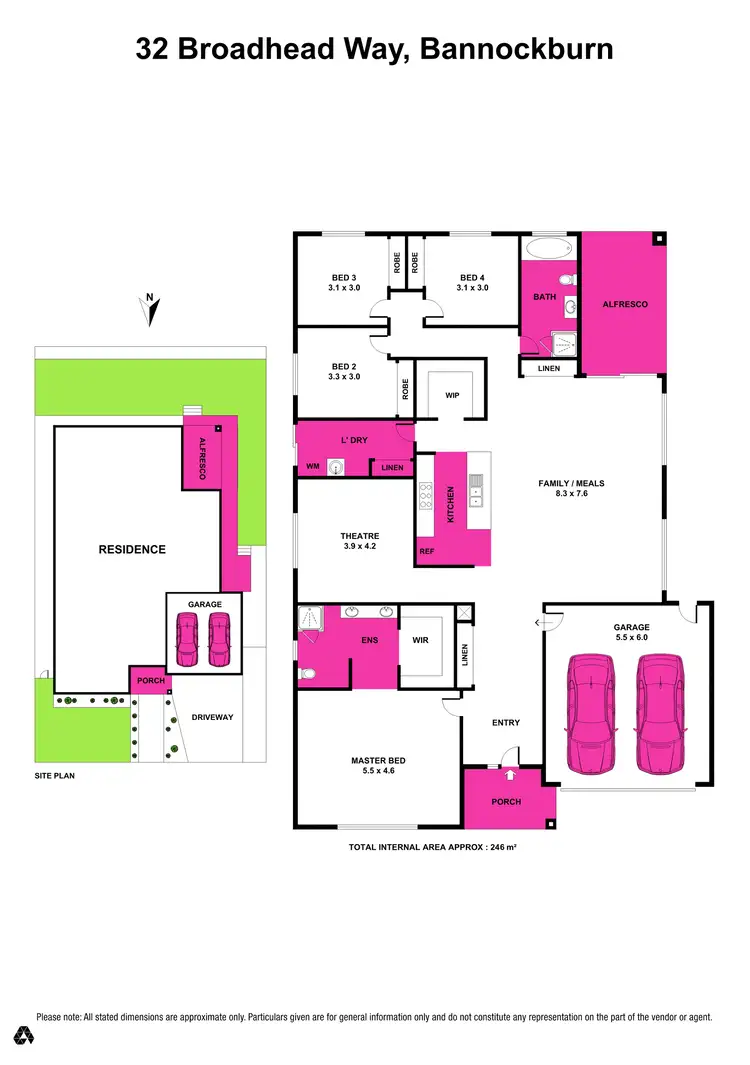 Floorplan of Homely house listing, 32 Broadhead Way, Bannockburn VIC 3331
