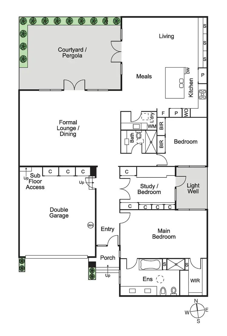 Floorplan of Homely townhouse listing, 2/19 Anderson Street, Caulfield VIC 3162