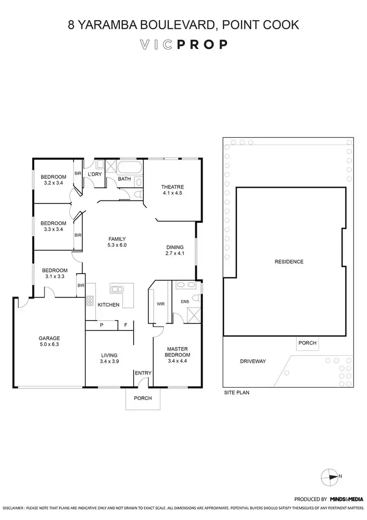 Floorplan of Homely house listing, 8 Yaramba Boulevard, Point Cook VIC 3030
