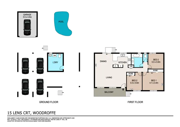 Floorplan of Homely house listing, 15 Lens Court, Woodroffe NT 830