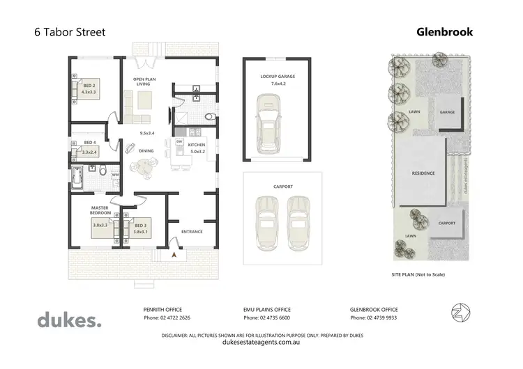 Floorplan of Homely house listing, 6 Tabor Street, Glenbrook NSW 2773