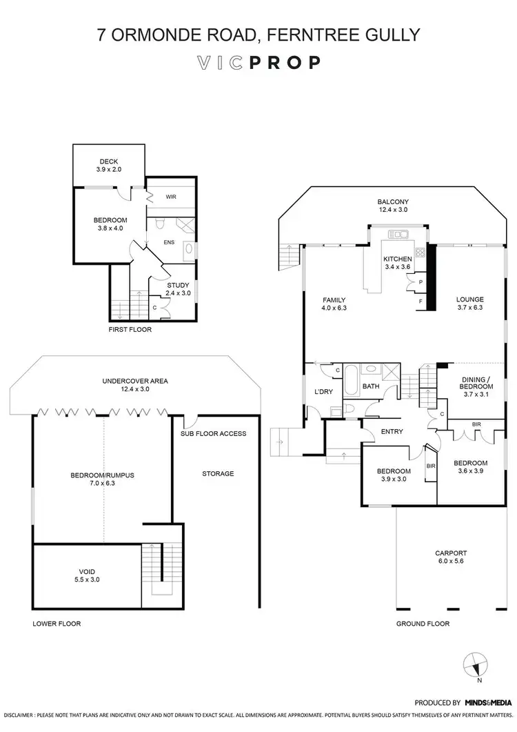 Floorplan of Homely house listing, 7 Ormonde Road, Ferntree Gully VIC 3156