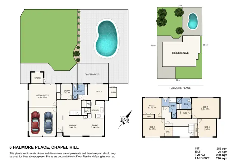 Floorplan of Homely house listing, 5 Halmore Place, Chapel Hill QLD 4069