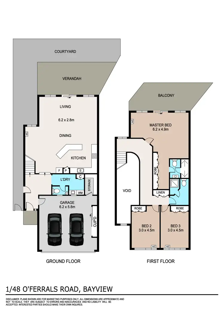 Floorplan of Homely townhouse listing, 1/48 O'Ferrals Road, Bayview NT 820
