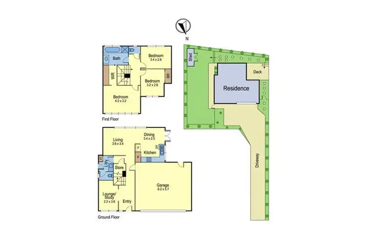 Floorplan of Homely townhouse listing, 18A Cressy Street, Montmorency VIC 3094
