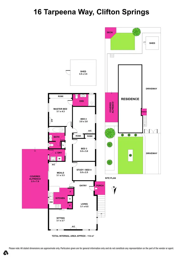 Floorplan of Homely house listing, 16 Tarpeena Way, Clifton Springs VIC 3222