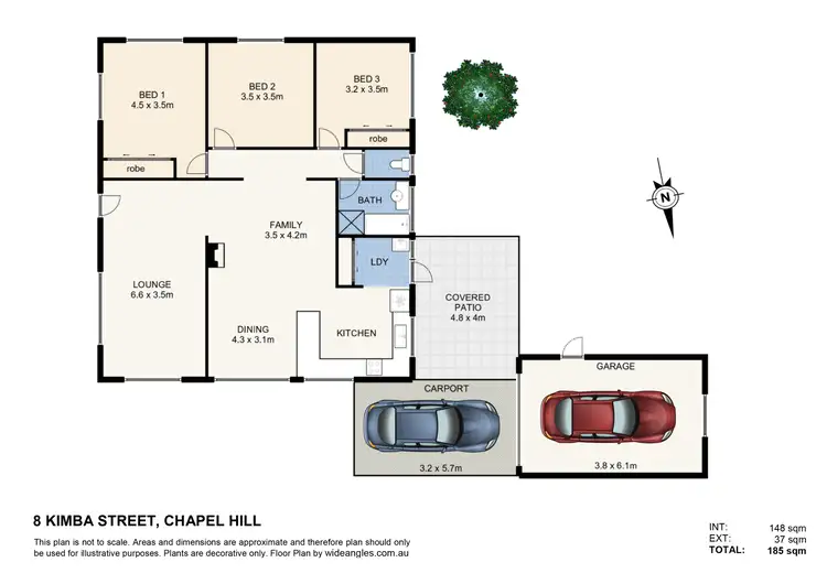 Floorplan of Homely house listing, 8 Kimba Street, Chapel Hill QLD 4069