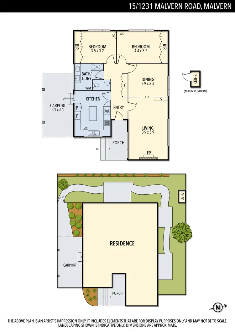 Floorplan of Homely unit listing, 15/1231 Malvern Road, Malvern VIC 3144