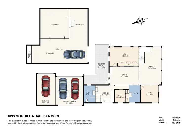 Floorplan of Homely house listing, 82 Cedarleigh Road, Kenmore QLD 4069