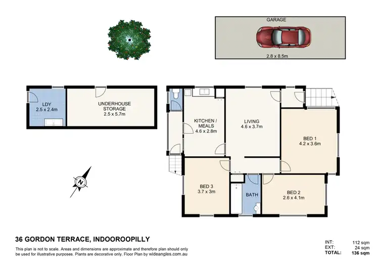 Floorplan of Homely house listing, 36 Gordon Terrace, Indooroopilly QLD 4068