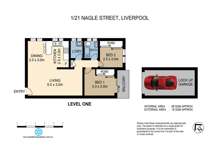 Floorplan of Homely apartment listing, 1/21 Nagle Street, Liverpool NSW 2170