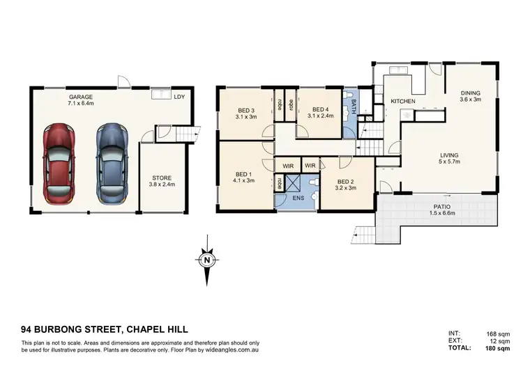 Floorplan of Homely house listing, 94 Burbong Street, Chapel Hill QLD 4069