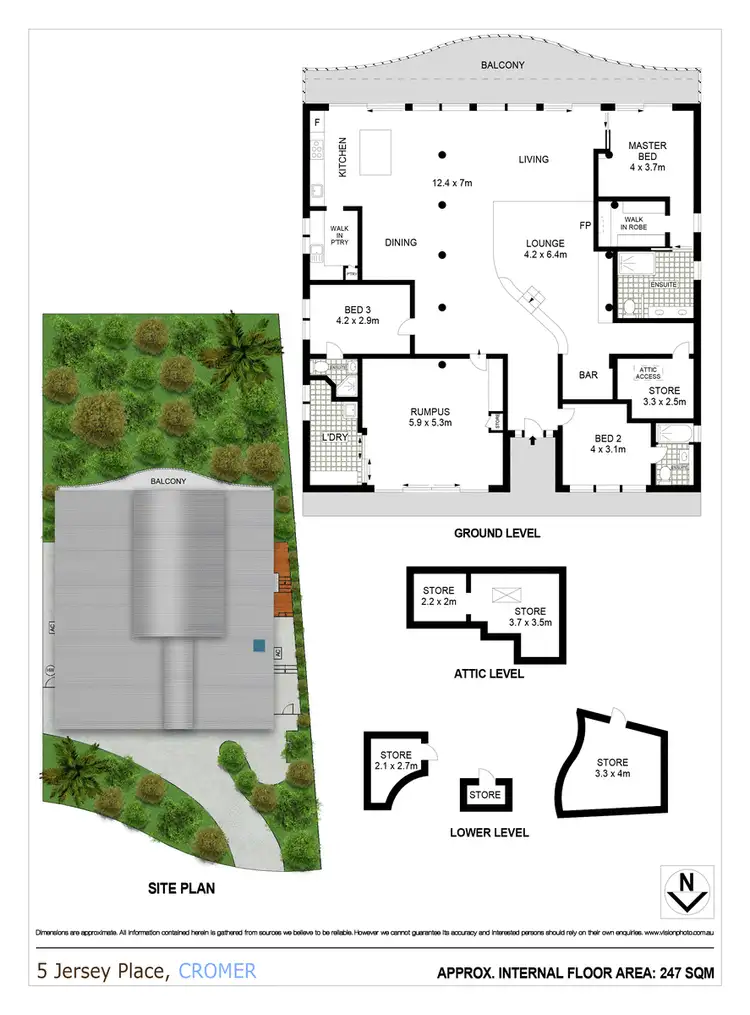 Floorplan of Homely house listing, 5 Jersey Place, Cromer NSW 2099