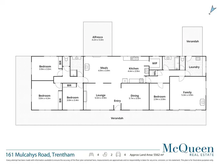 Floorplan of Homely house listing, 161 Mulcahys Road, Trentham VIC 3458