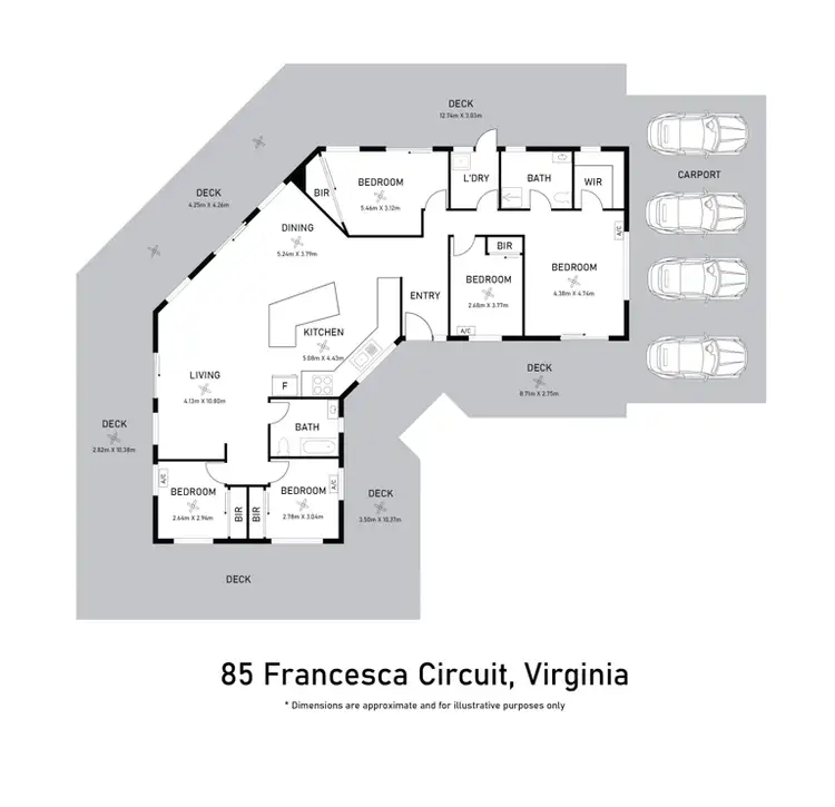 Floorplan of Homely house listing, 85 Francesca Circuit, Virginia NT 834