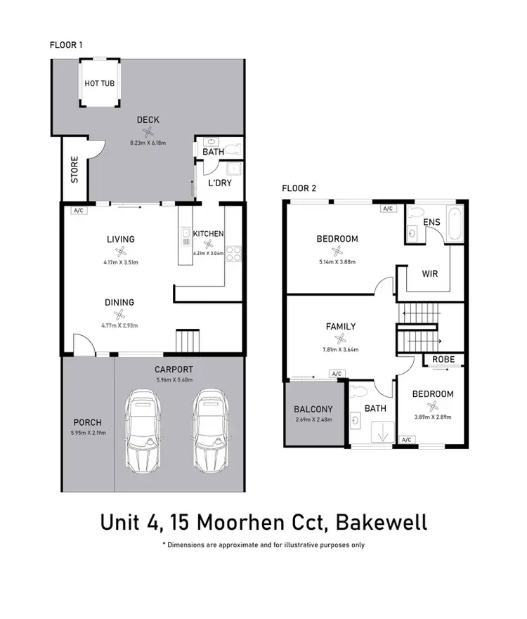 Floorplan of Homely townhouse listing, 4/15 Moorhen Circuit, Bakewell NT 832