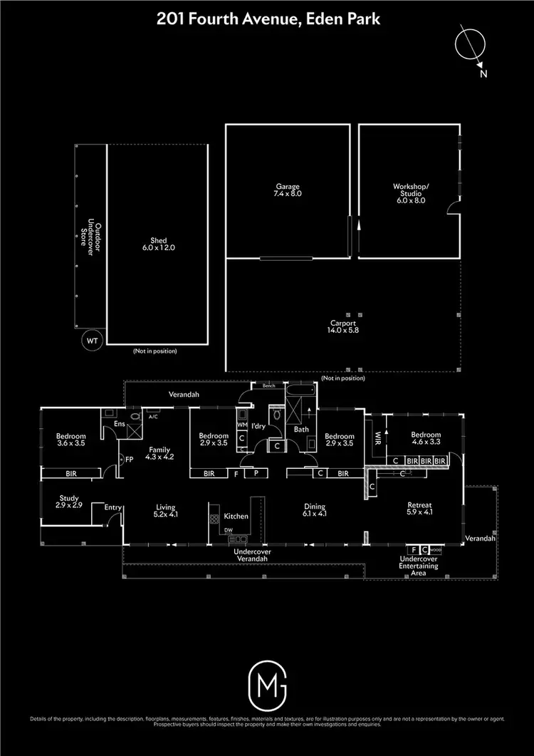 Floorplan of Homely house listing, 201 Fourth Avenue, Eden Park VIC 3757