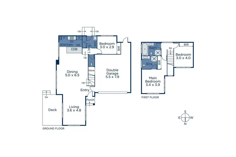 Floorplan of Homely townhouse listing, 3/22 Vernal Avenue, Mitcham VIC 3132