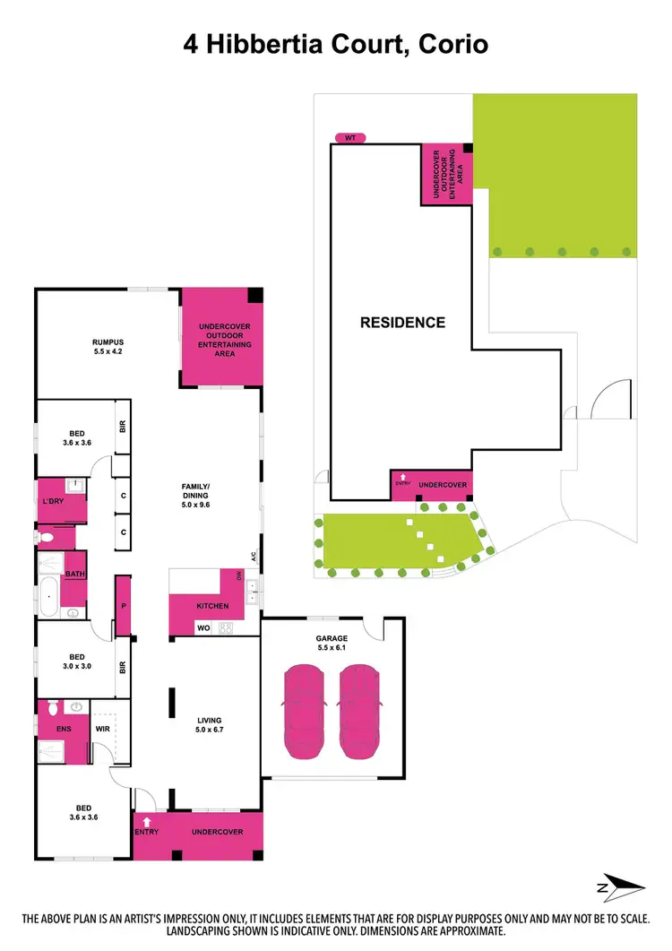 Floorplan of Homely house listing, 4 Hibbertia Ct, Corio VIC 3214