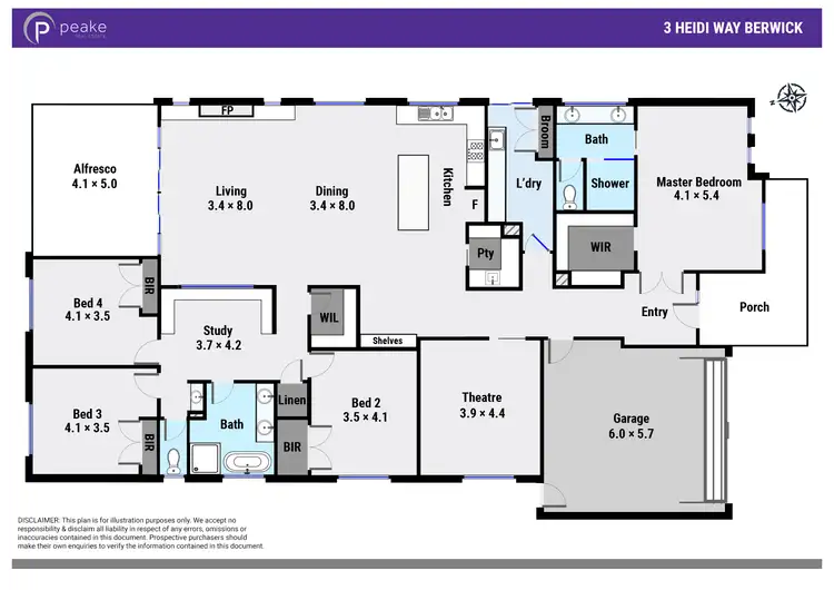 Floorplan of Homely house listing, 3 Heidi Way, Berwick VIC 3806