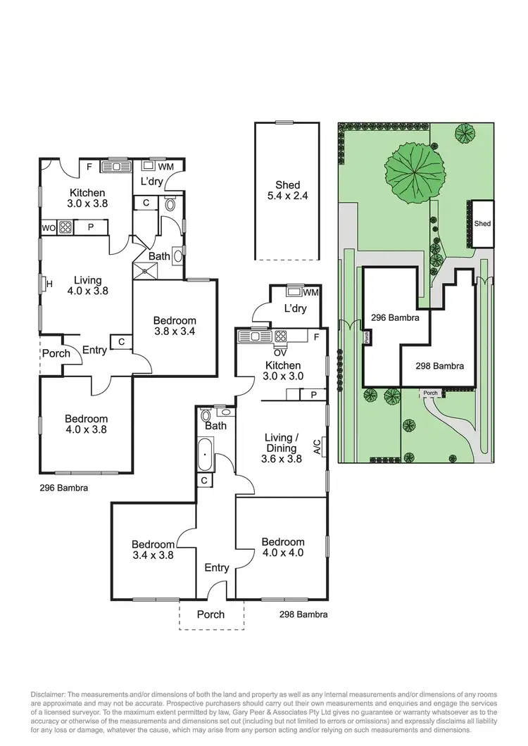Floorplan of Homely house listing, 296 & 298 Bambra Road, Caulfield South VIC 3162