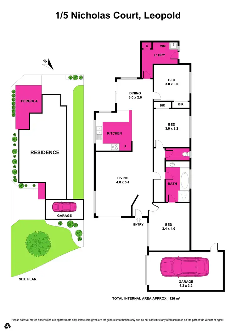 Floorplan of Homely house listing, 1/5 Nicholas Court, Leopold VIC 3224