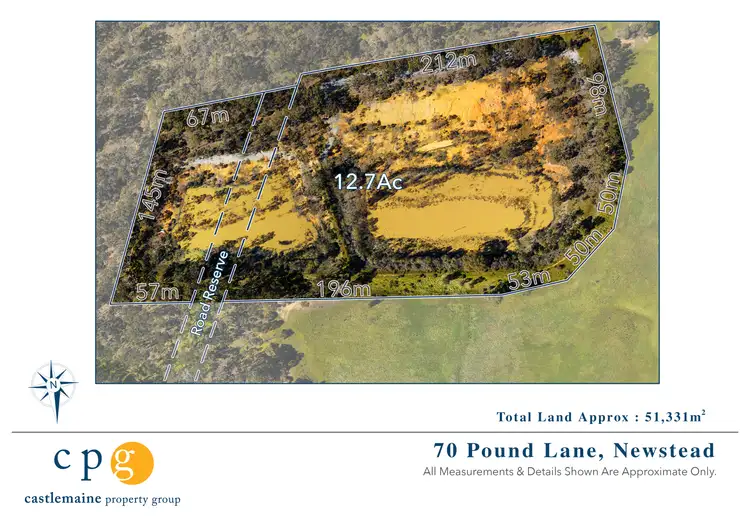 Floorplan of Homely land listing, 70 Pound Lane, Newstead VIC 3462