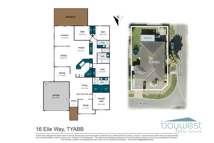Floorplan of Homely house listing, 16 Elle Way, Tyabb VIC 3913