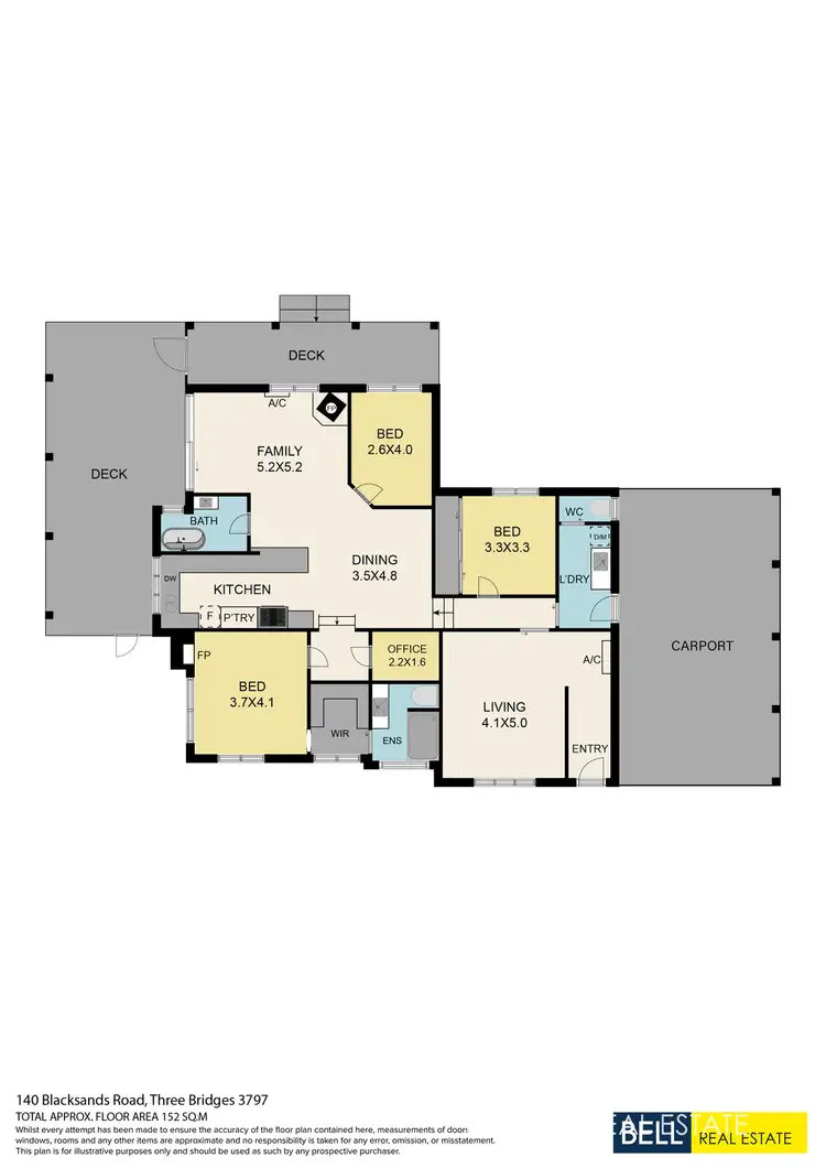 Floorplan of Homely house listing, 140 Blacksands Road, Three Bridges VIC 3797