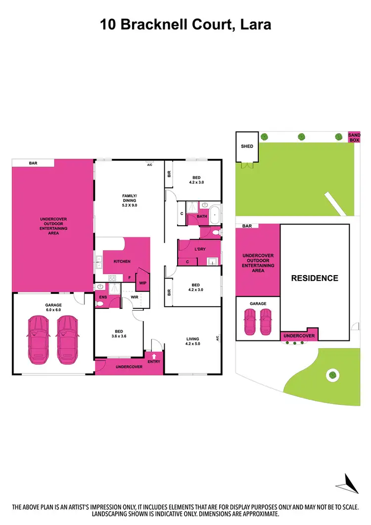 Floorplan of Homely house listing, 10 Bracknell Court, Lara VIC 3212